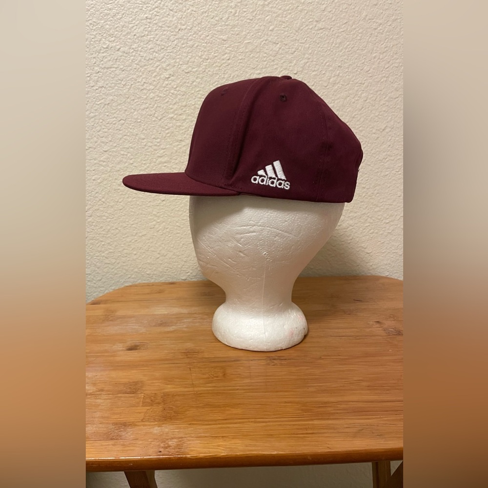 Adidas Hat Cap Strap Back Adult One Size Burgundy